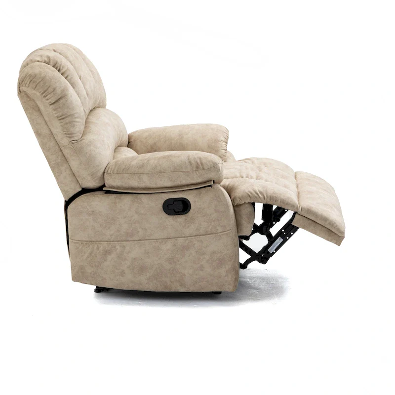 Large Manual Upholstered Recliner Chair