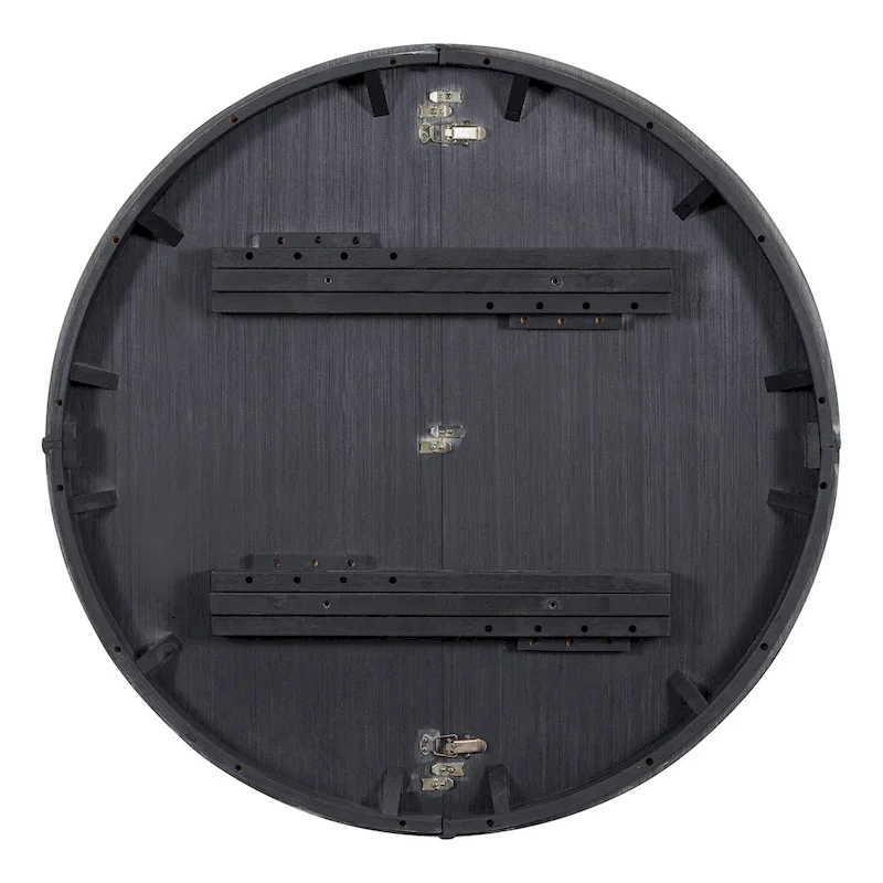 Extendable Round Dining Table - Oak Finish - Seats 4-6