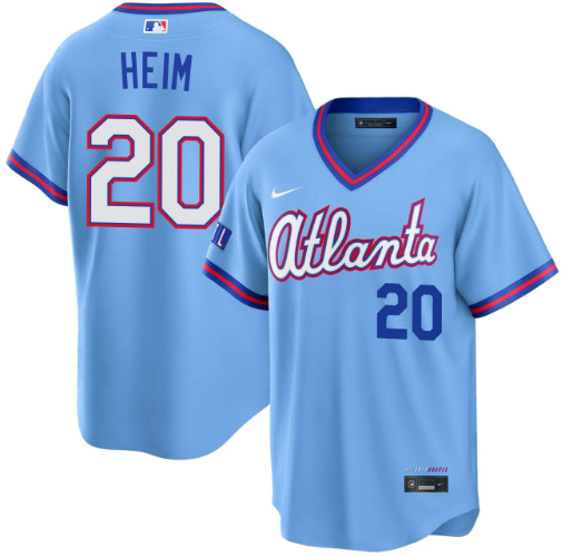 Jonah Heim Atlanta Braves Powder Blue 2026 City Connect Stadium Jersey