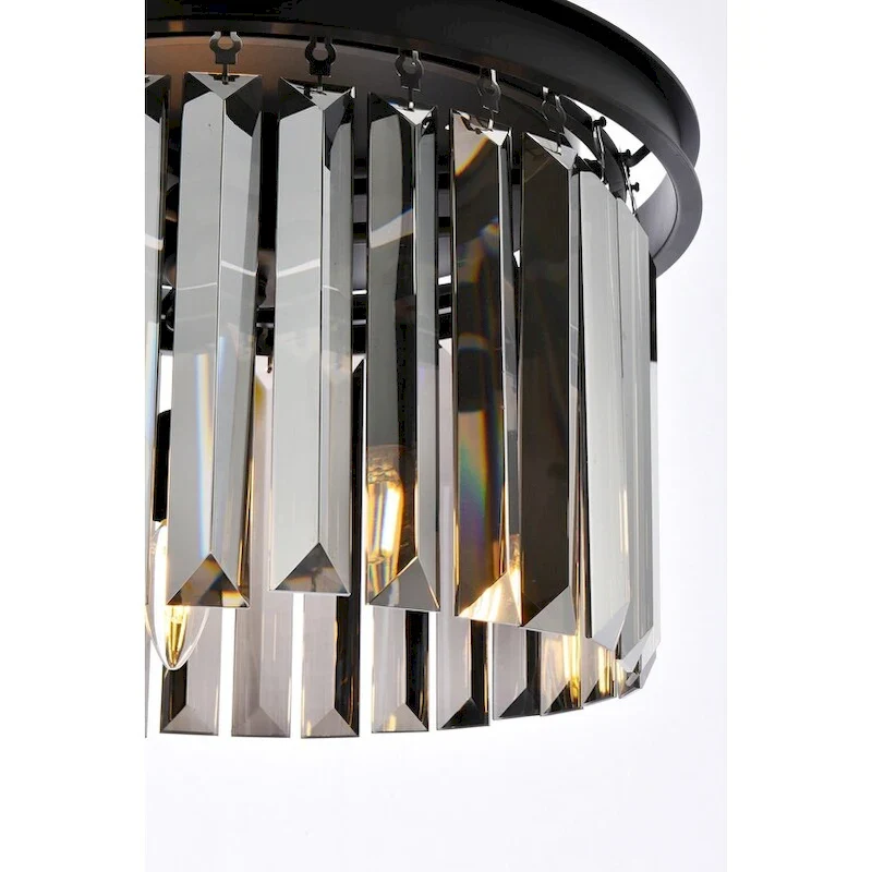 Royce Edge 3-Light Matte Black Pendant