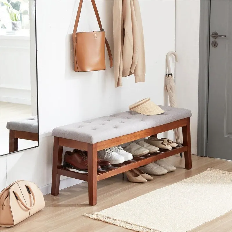 Shoe Bench Entryway - 43.3 D x 14 W x 18 H