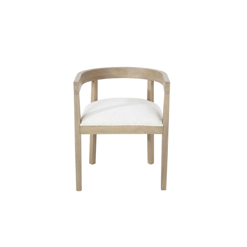 Ladieu Fabric and Wood Tub Dining Chairs Set of 2by Christopher Knight Home