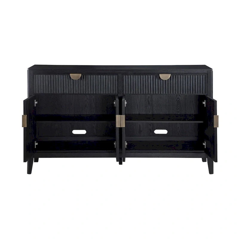 Mason Black 2-drawer Sideboard