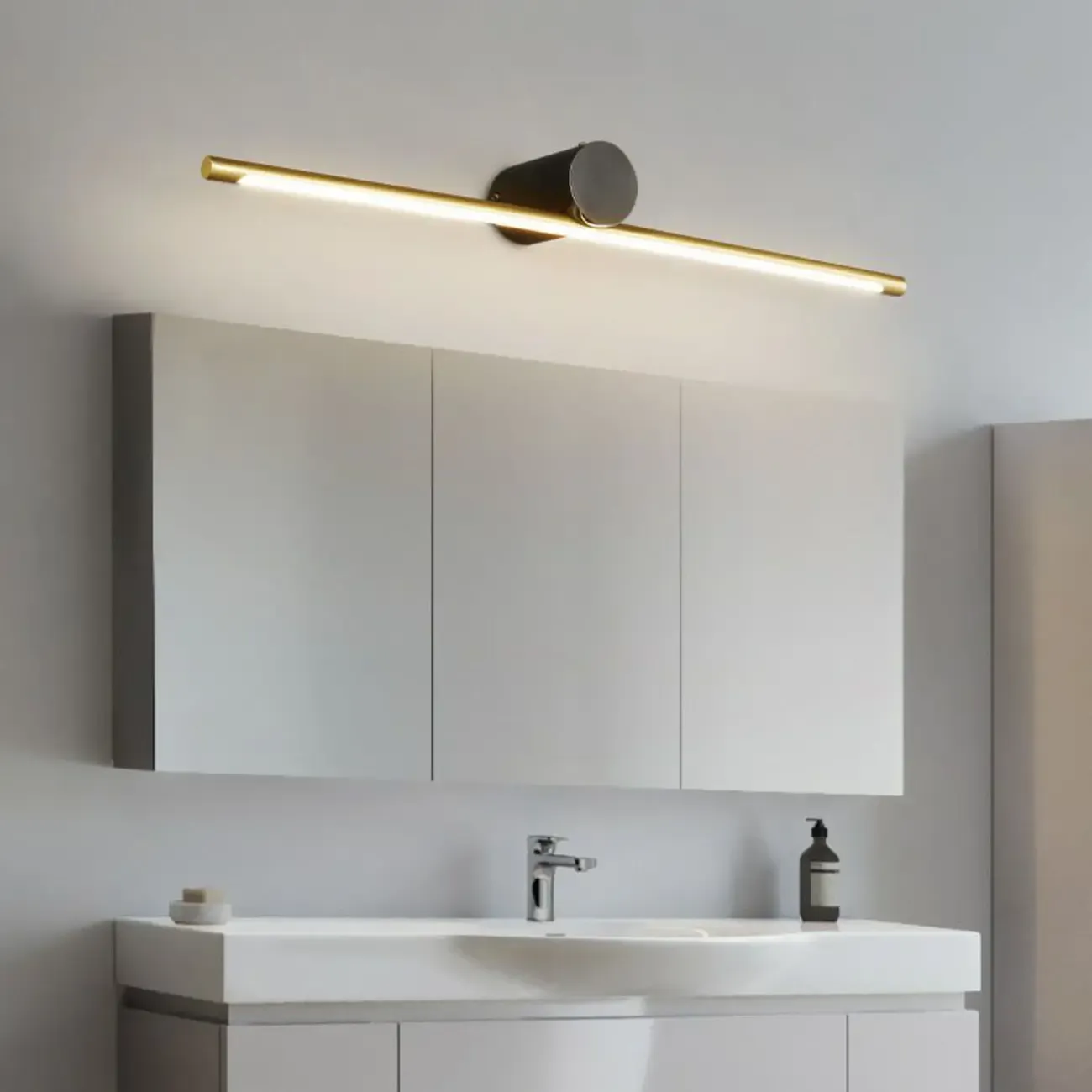 Modern Linear LED Bath Vanity Light with Dimmable Design