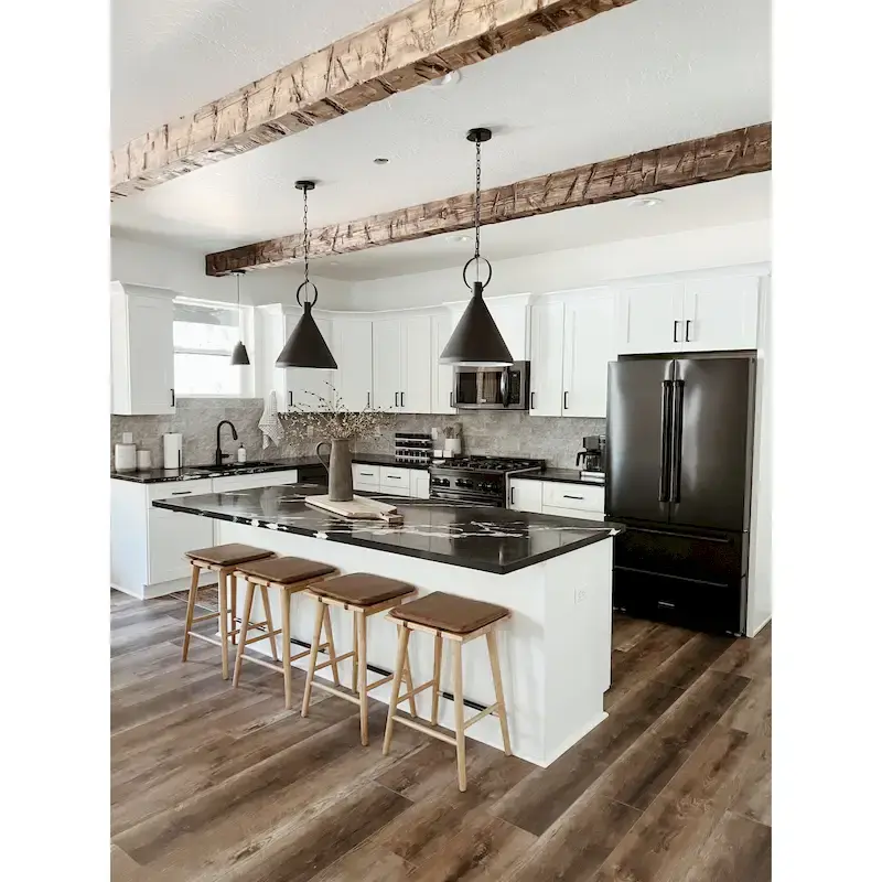 Barker Boucle Upholstered Barstool, Backless Counter Height Stool with Cushion