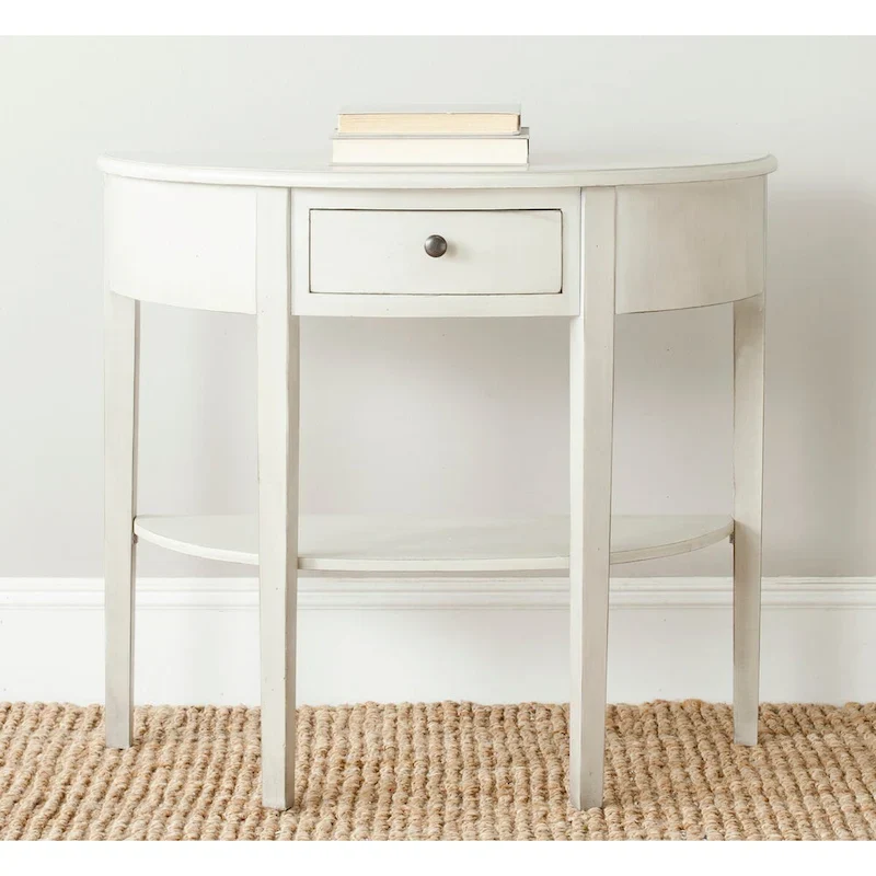 SAFAVIEH Sabina Off-White Birch Console Table - 33.9 x 14.4 x 30.1 - 34Wx14Dx30H