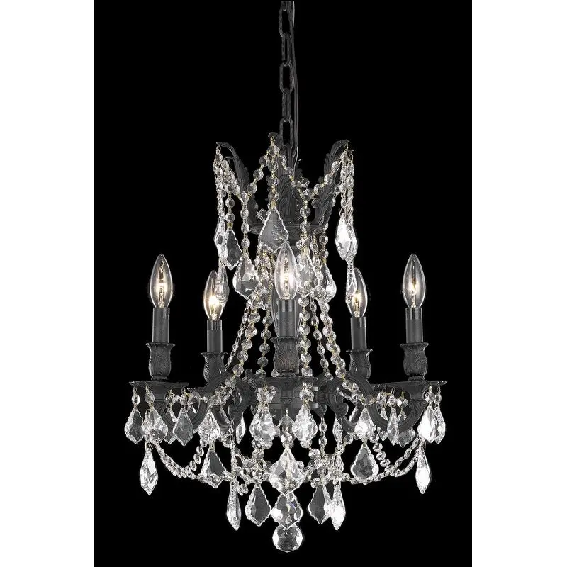 Fleur Illumination 5 light Dark Bronze Pendant