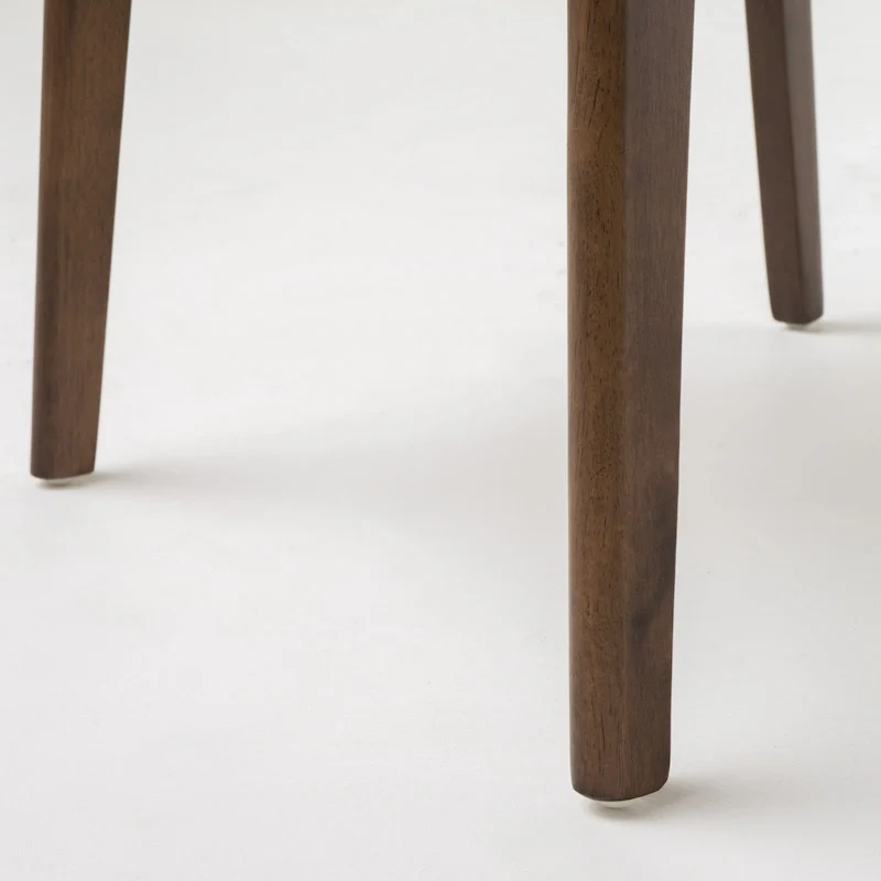 Abrielle Mid-Century Modern Upholstered Rubberwood Dining Chair (Set of 2) by Christopher Knight Home