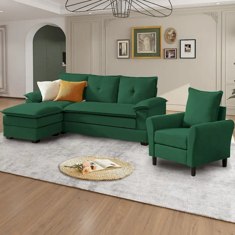 82.28 L Shaped 3 Pieces Living Room Sets