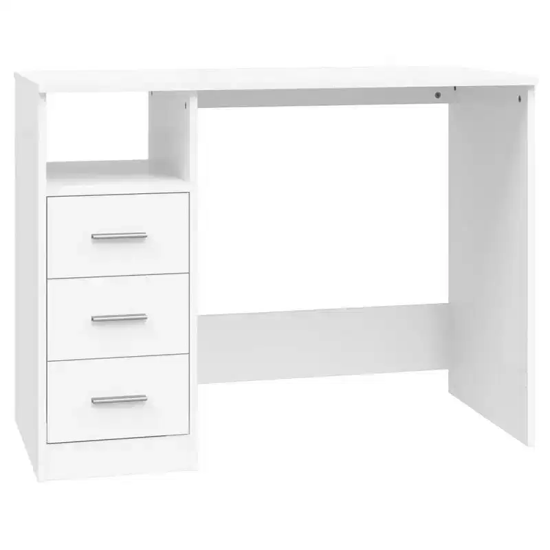 vidaXL Desk White Engineered wood 40.2 in x 19.7 in x 29.9 in Desk