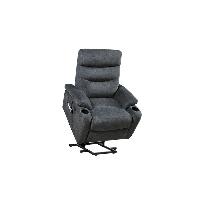 Electric Power Lift Recliner with Massage, Heat, and Convenient Features