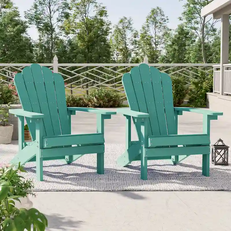 BONOSUKI Patio Adirondack Chairs Weather-resistant(Set of 2)
