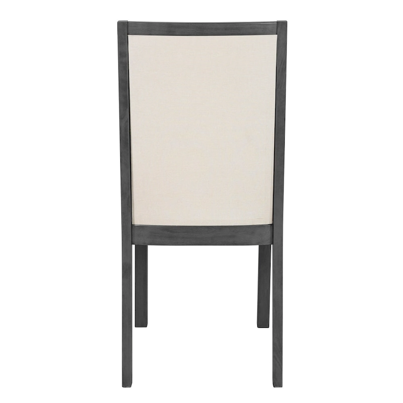 Farmhouse Style 6-Piece Dining Table Set with 4 Upholstered Dining Chairs and Bench