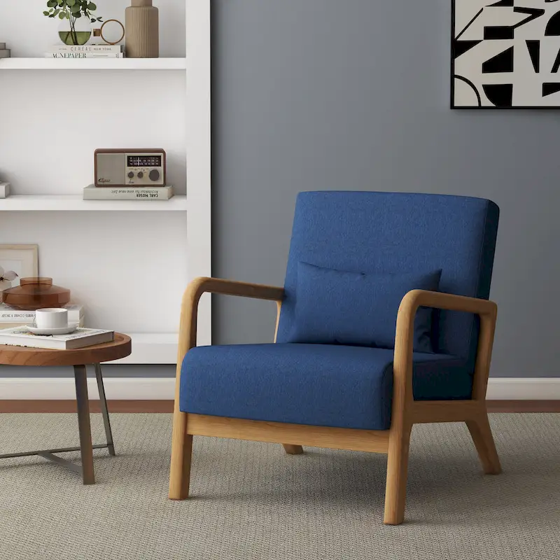 Upholstered Arm Chair with Cution Modern Side Accent Chairs - 25.8