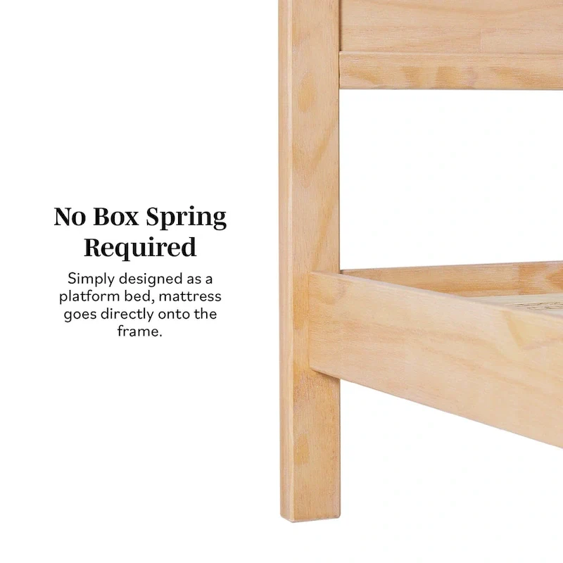 Middlebrook Designs Arched Headboard Solid Pine King Bed