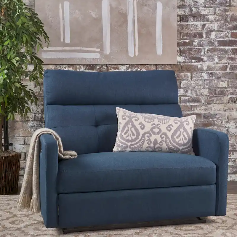 Fabric 2-Seater Recliner Club Chair