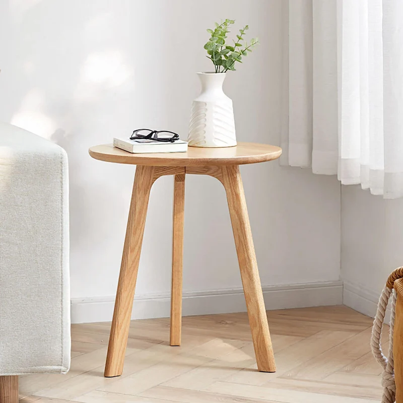 Small Round End Table Side Table