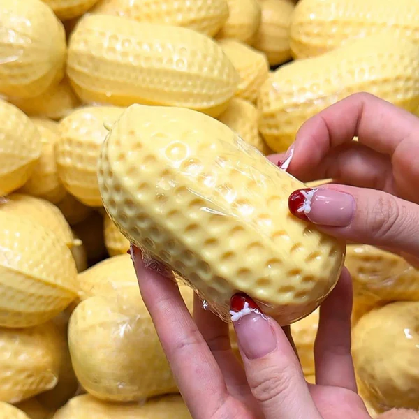 Soft Jumbo Peanut Squishy Ball squishy – satisfying stress relief  | Squishora