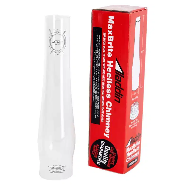Aladdin MAXbrite Heel-less Lamp Chimney