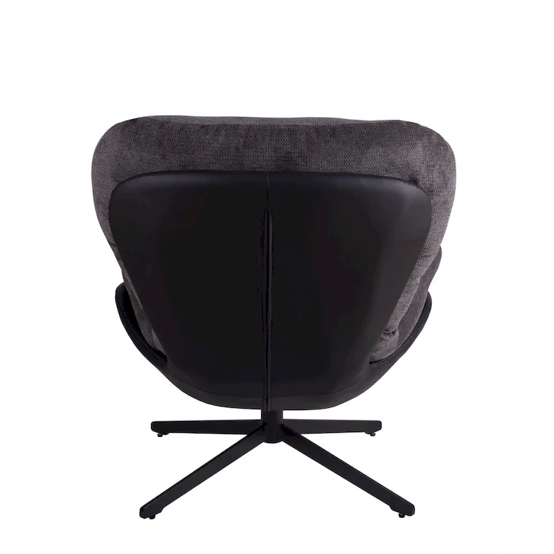 Modern Chenille 360 Swivel Office Chair with Metal Base Frame