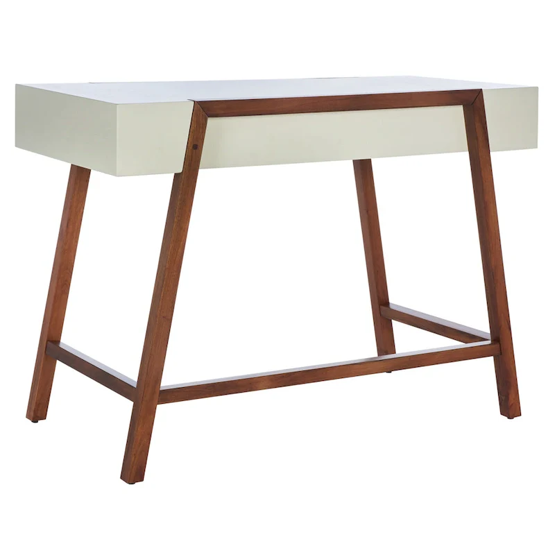 Mid-Century Style Desk with Walnut Frame