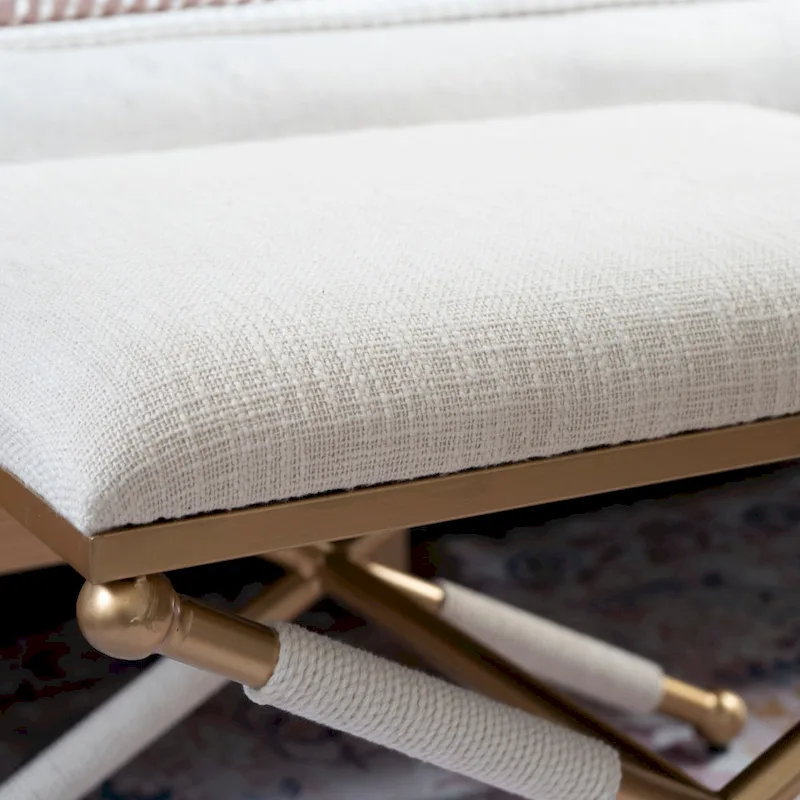 Ella Boho Campaign Accent Stool