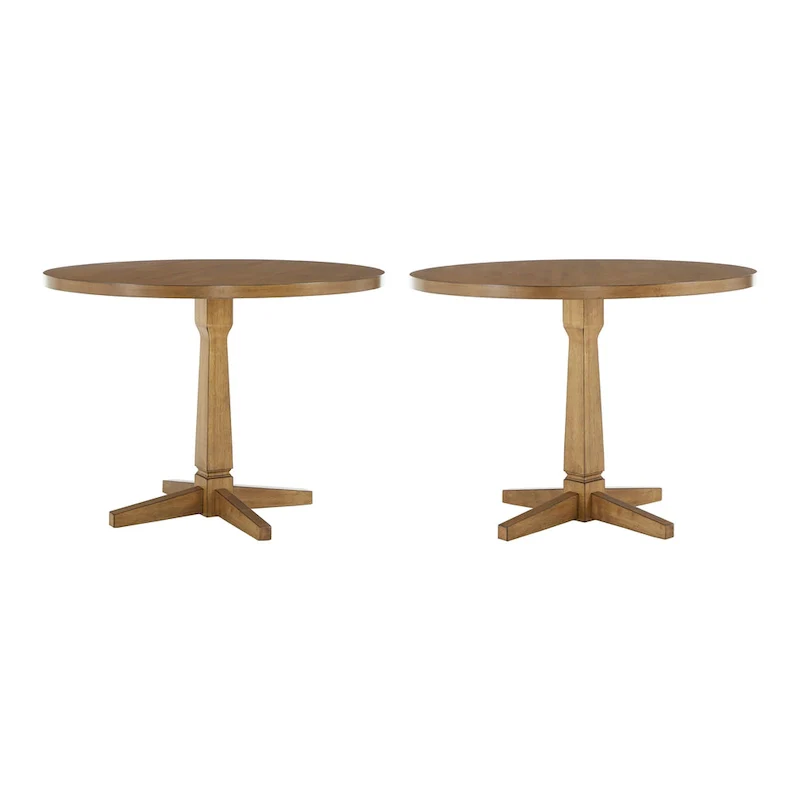 Ronda Round Two-Tone Dining Table