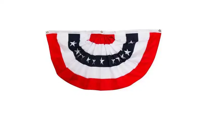 Briarwood Lane 4th of July Patriotic Bunting 72 X 36 (Set of 3 1x1 For 4th of July Bundle