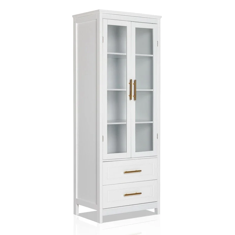 White MDF Bathroom Cabinet