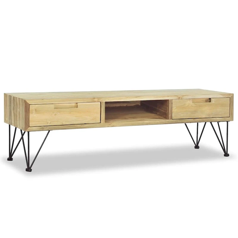 vidaXL TV Stand 47.2x13.8x13.8 Solid Teak