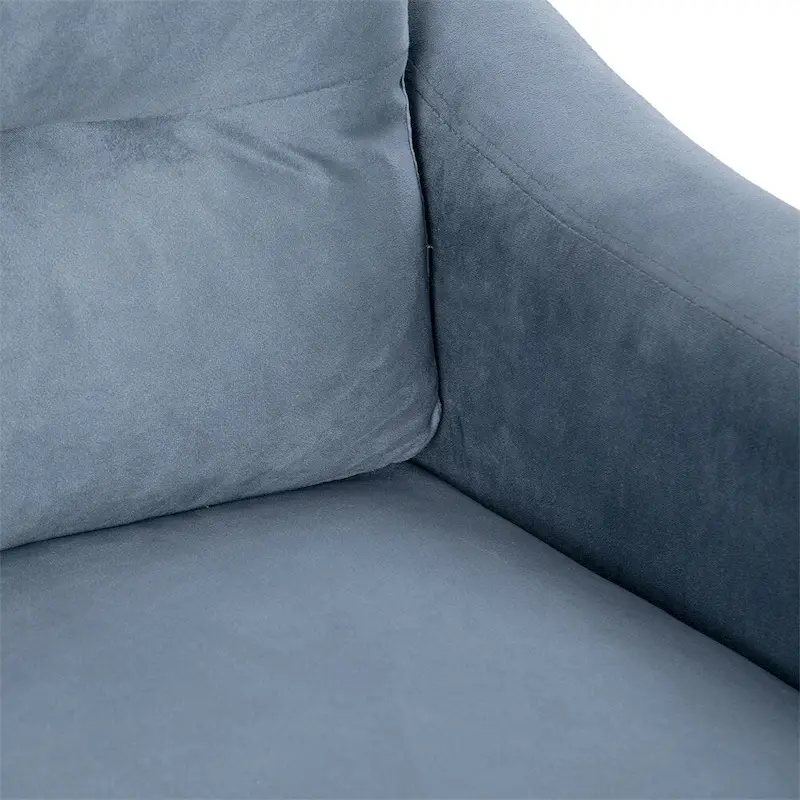 Fabric Sofa with Wood Frame and Legs