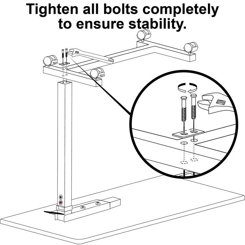 Adjustable Overbed Bedside Table