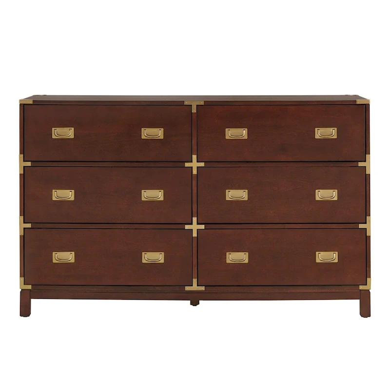 Kedric 6-Drawer Gold Accent Dresser by iNSPIRE Q Bold
