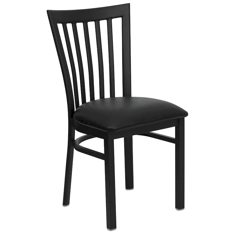School House Back Metal Restaurant Chair - 17.25 W x 18.75 D x 34.75 H - 17.25 W x 18.75 D x 34.75 H