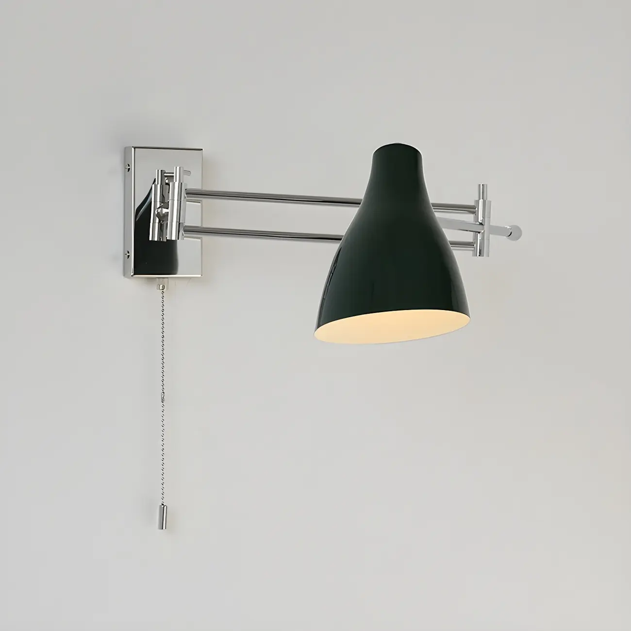 Modern Metal Clean-lined Swing Arm Wall Light