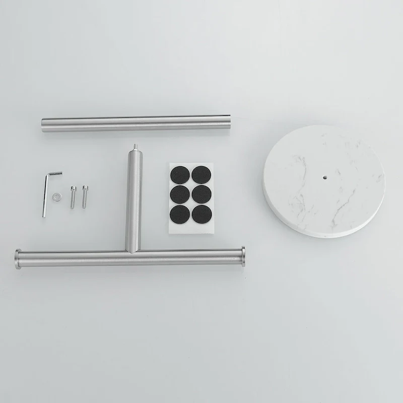 T-Shape Towel Rack With Natural Marble Base