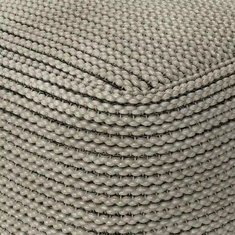 WYNDENHALL Bayhill Boho Square Pouf in Cream Polystyrene Filling