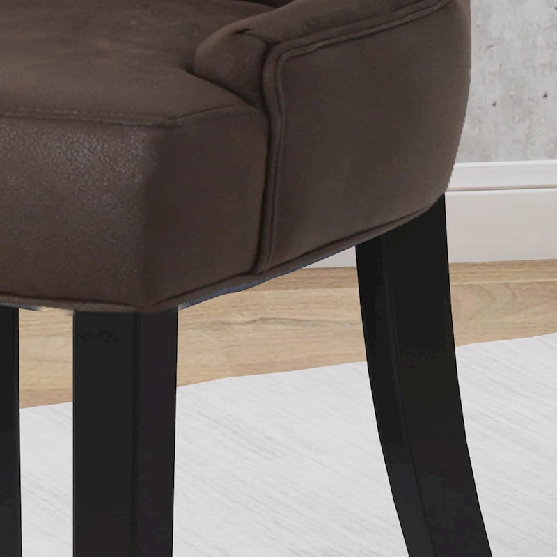 Hayden Traditional Microfiber Dining Chairs (Set of 2) by Christopher Knight Home