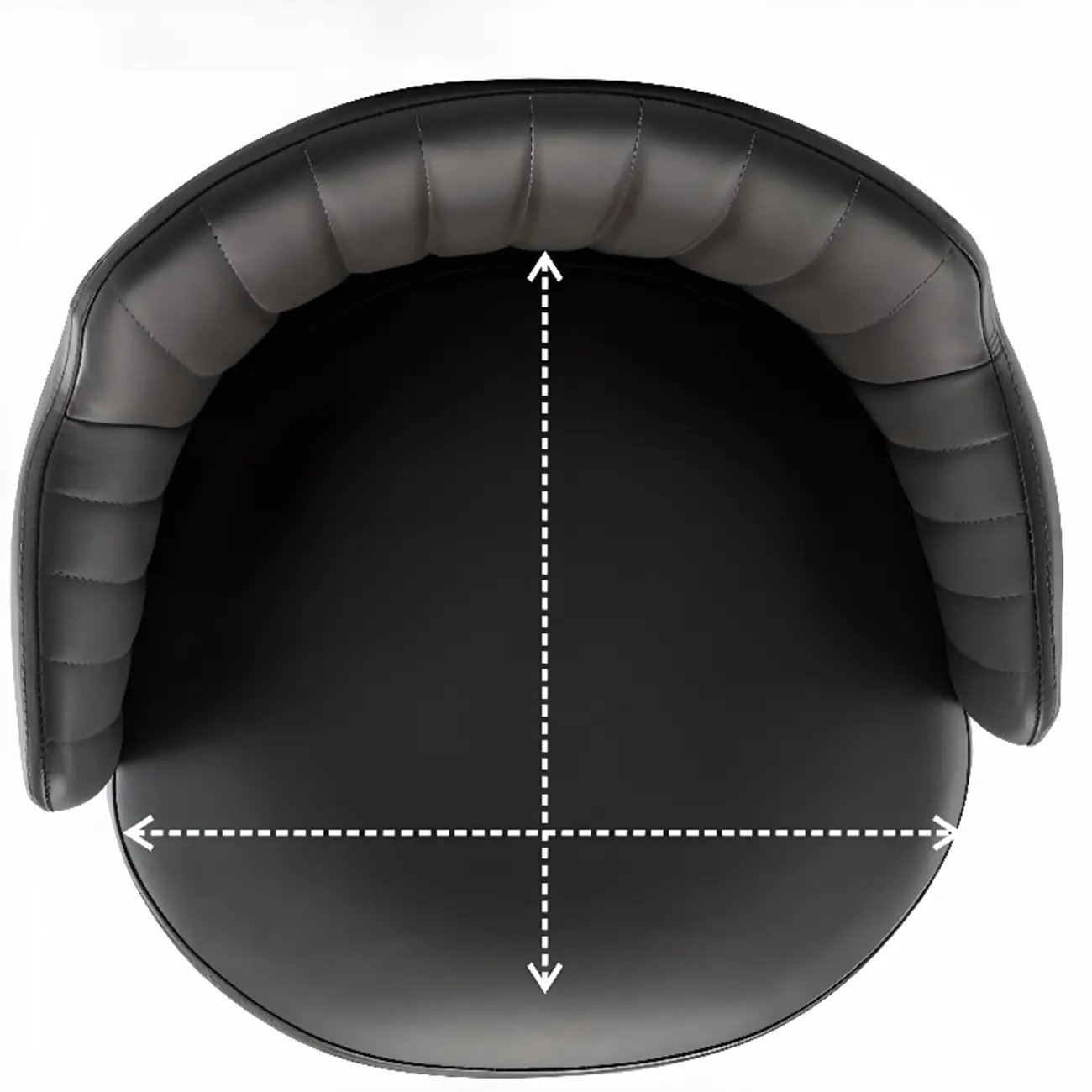 Modern Round Upholstered Curved Back Bistro Swivel Bar Stool