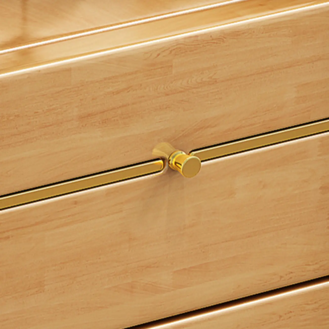 Narrow Sintered Stone Top Wheeled Side Table with Drawers