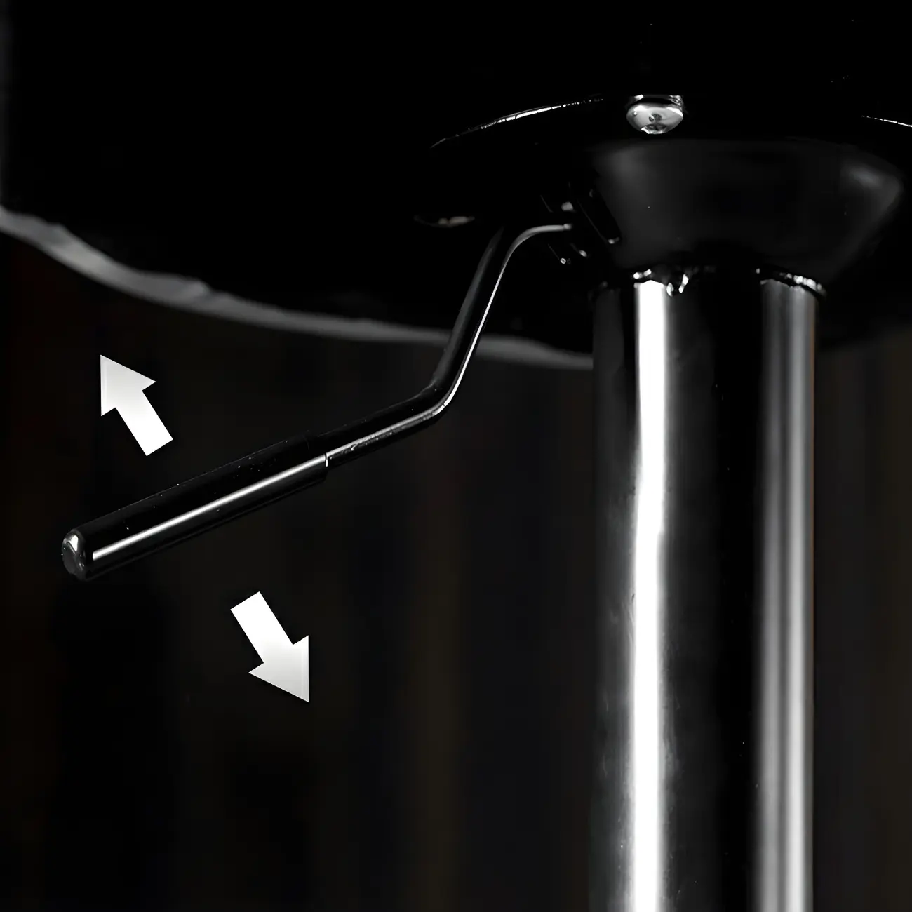 Adjustable Leather Low Back Swivel Bar Stool