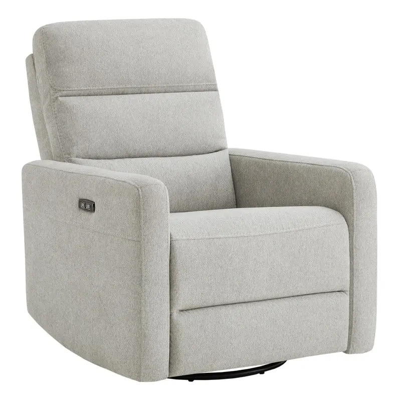 Power Swivel Recliner with Headrest and USB Charging Ports