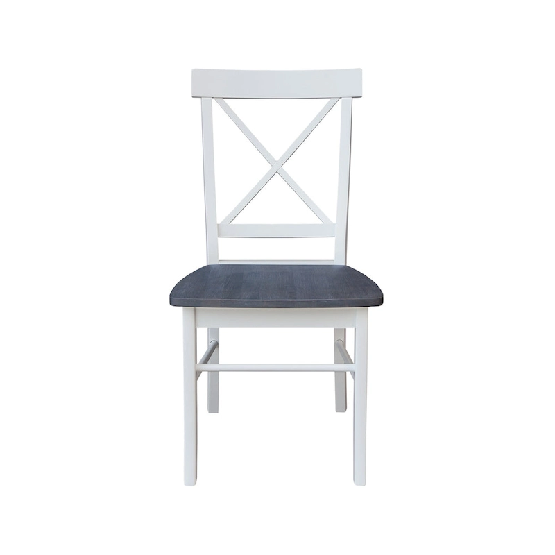 42 in. Drop Leaf Table with 4 Cross Back Dining Chairs - 5 Piece Set