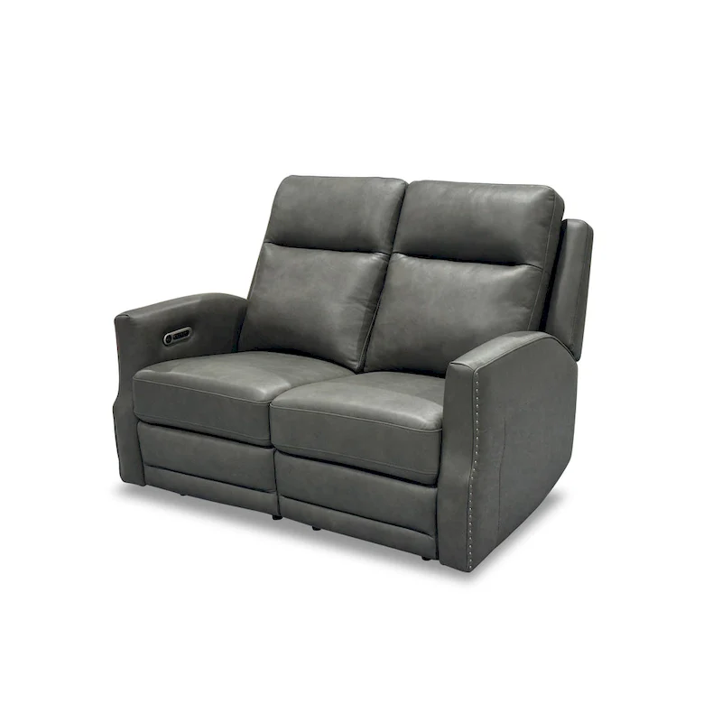Maxwellton Cedar Power Reclining Loveseat with Power Headrests and Lumbar by Flexsteel - 56  x 42  x 39