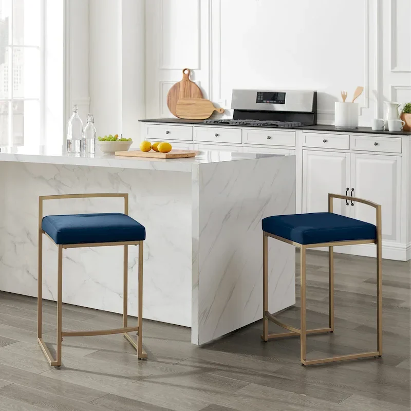 Crosley Harlowe 2-Piece Counter Height Bar Stool Set