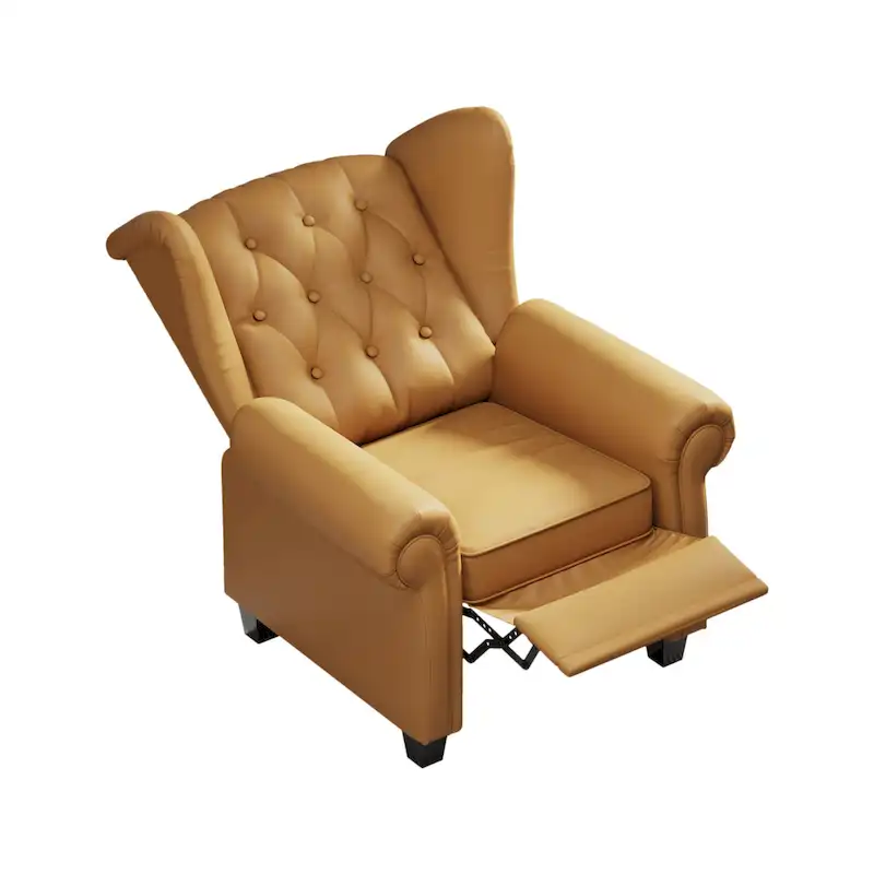 Modern Tufted Push Back Armchair