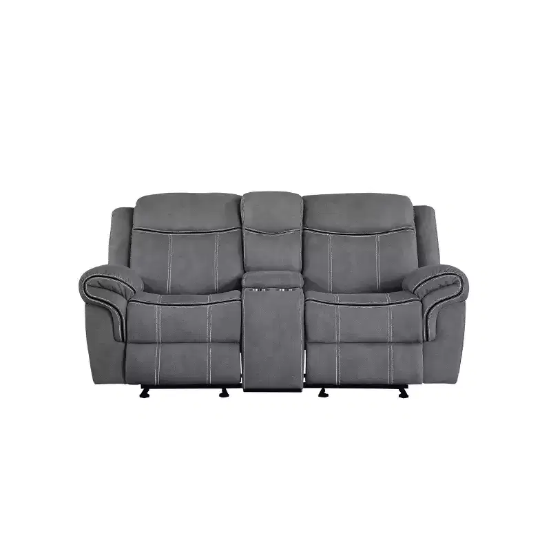 Acme Furniture 78" Zubaida Sofa Two Tone Gray Velvet