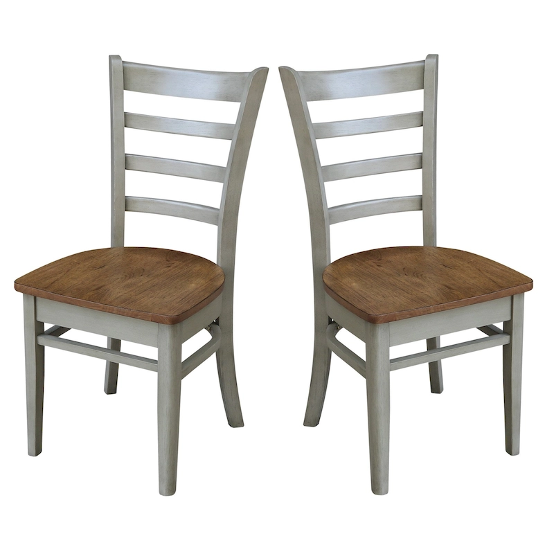 International Concepts Set of Two Emily Side Chairs