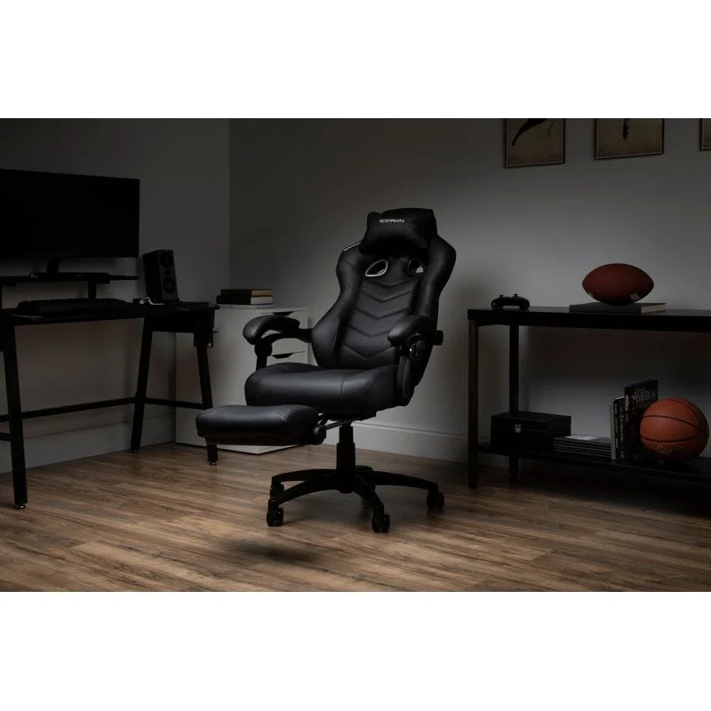RESPAWN 110 Pro Gaming Chair - Gaming Chair with Footrest, Ergonomic Computer Desk Chair