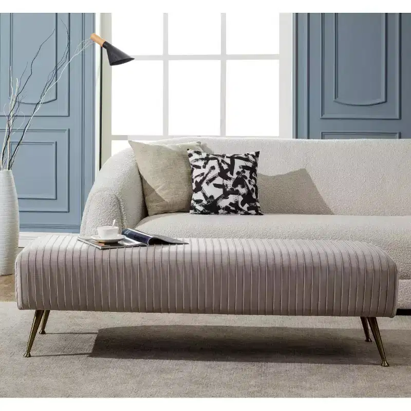 Salome Upholstered Bench - KNT7041 - Safavieh Couture